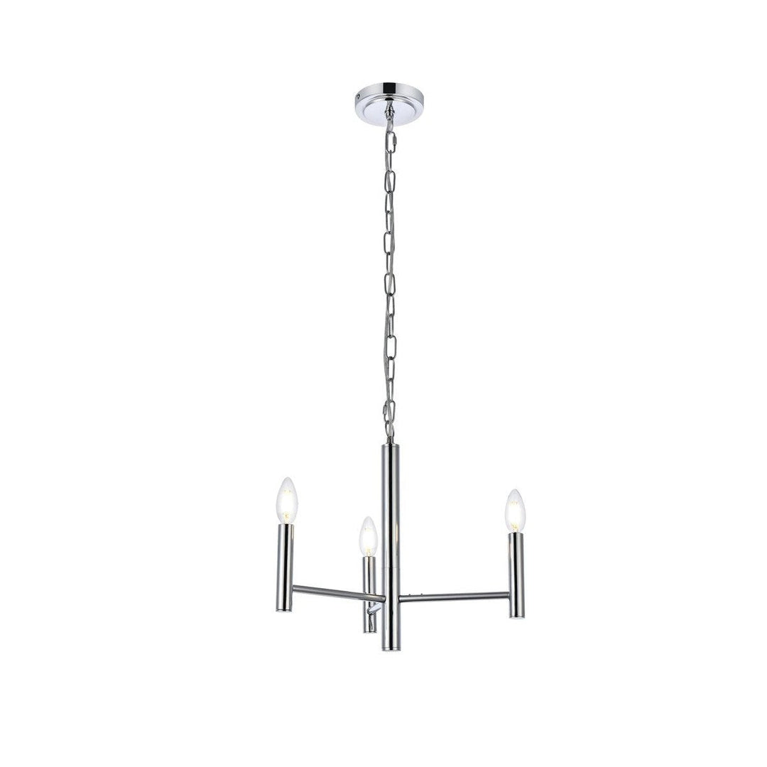 Elegant Carmella LD7059D17C Chandelier Light - Chrome