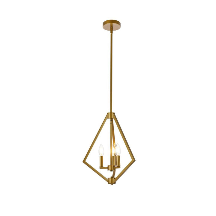 Elegant Irina LD7061D14BR Pendant Light - Brass