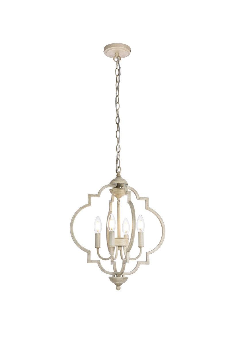 Elegant Sandara LD7064D16WD Chandelier Light - Weathered Dove