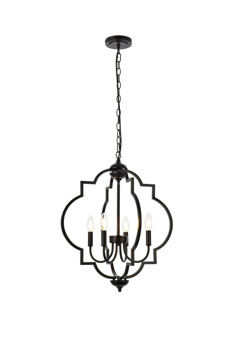 Elegant Sandara LD7065D20BK Chandelier Light - Black