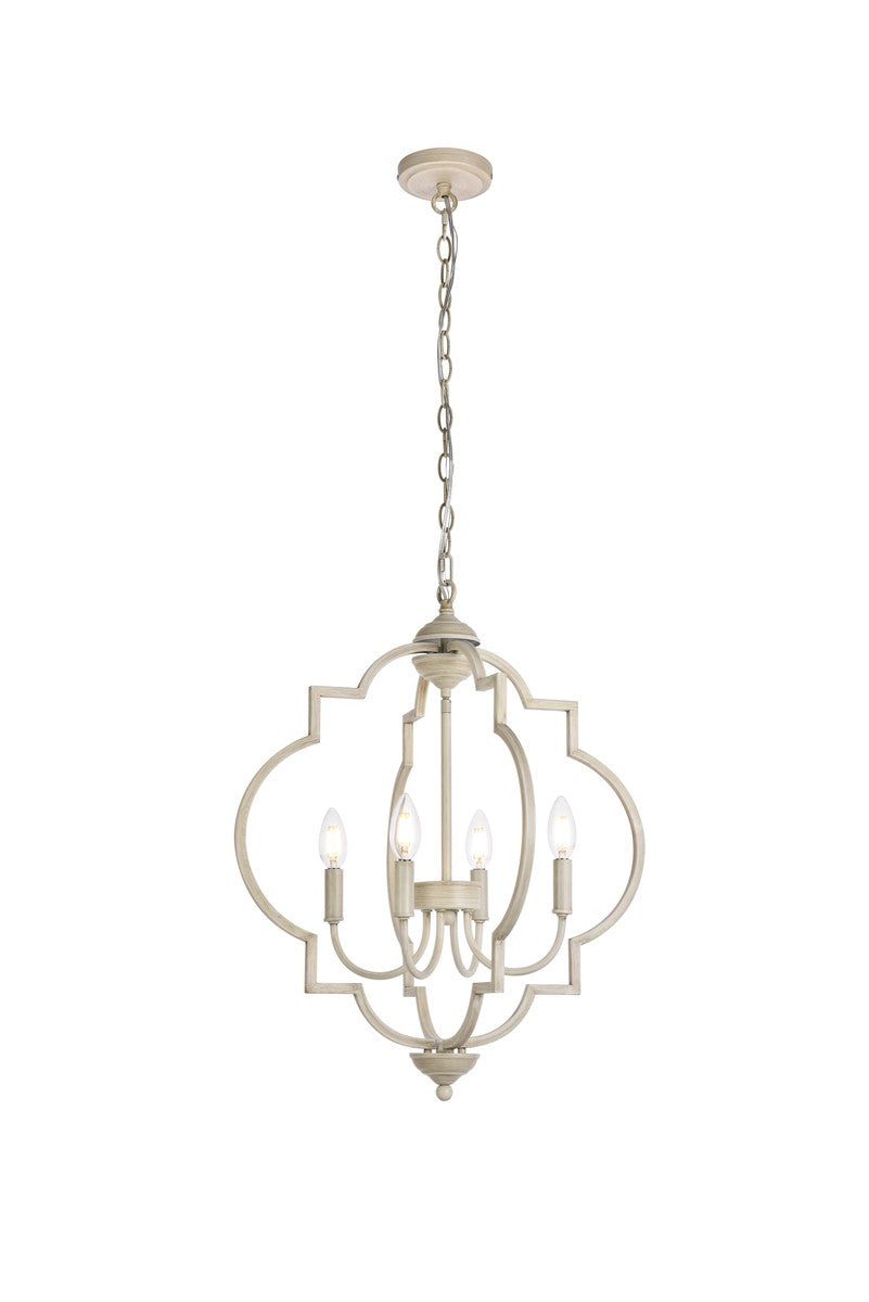 Elegant Sandara LD7065D20WD Chandelier Light - Weathered Dove