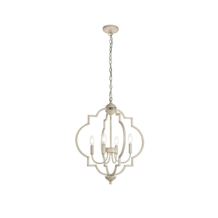 Elegant Sandara LD7065D20WD Chandelier Light - Weathered Dove