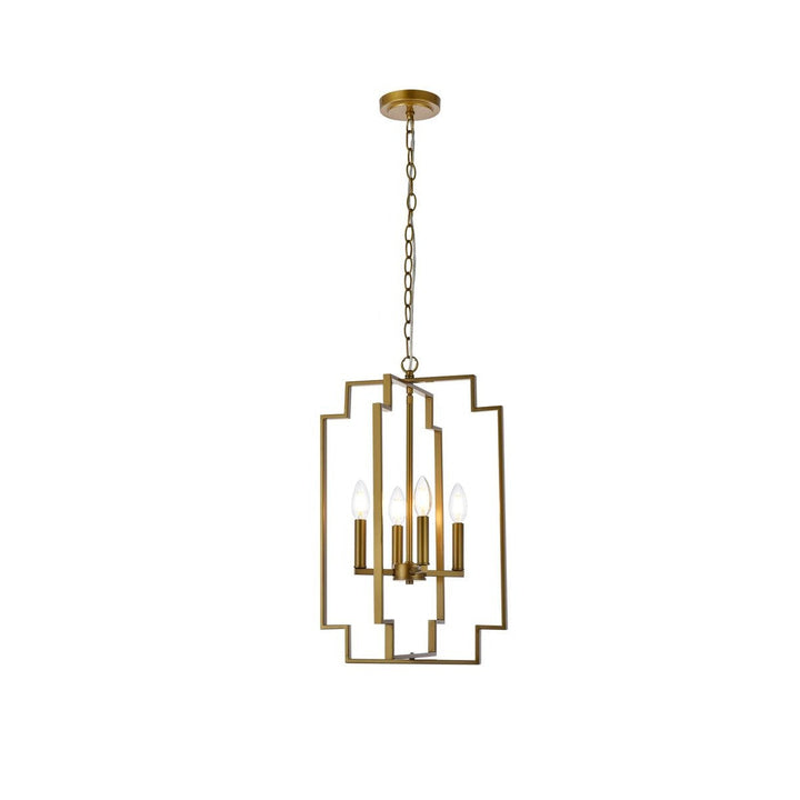 Elegant Rosenfeld LD7066D14BR Pendant Light - Brass