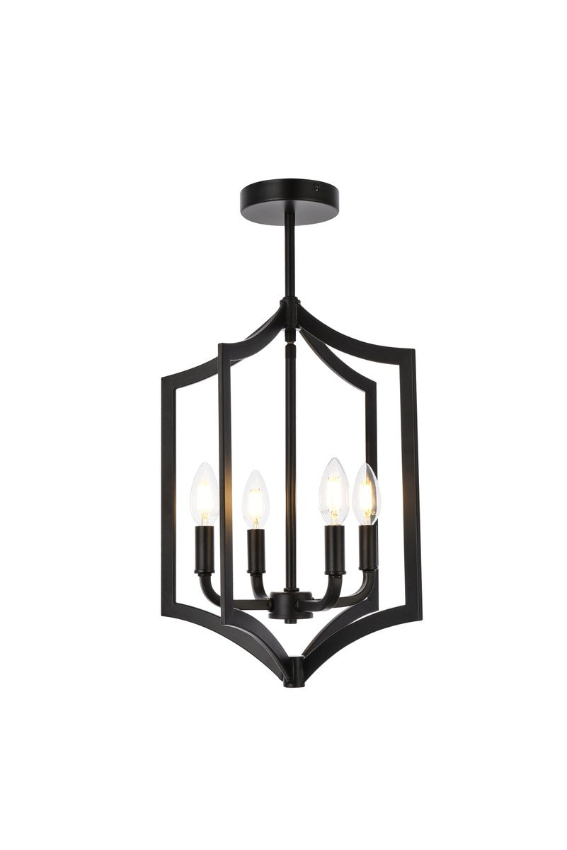 Elegant Kiera LD7068F14BK Pendant Light - Black