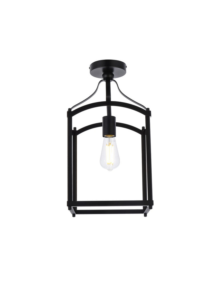 Elegant Janet LD7069F10BK Ceiling Light - Black