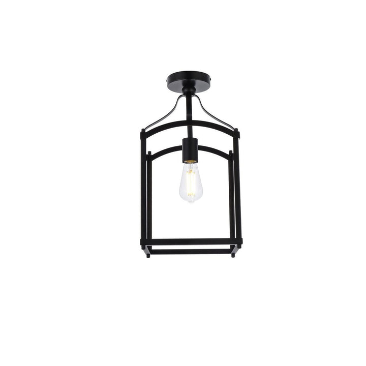 Elegant Janet LD7069F10BK Ceiling Light - Black