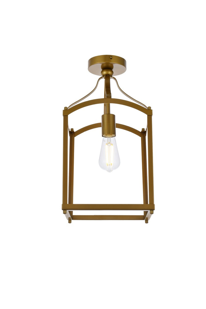 Elegant Janet LD7069F10BR Ceiling Light - Brass