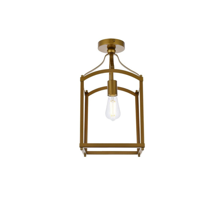 Elegant Janet LD7069F10BR Ceiling Light - Brass