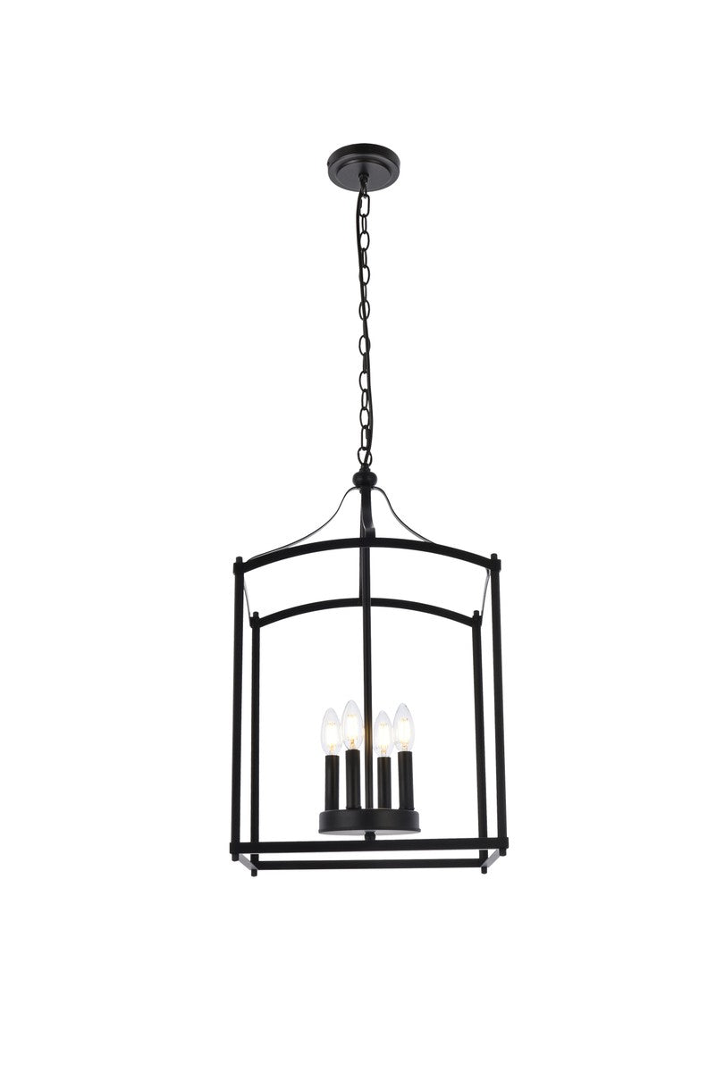 Elegant Janet LD7070D15BK Pendant Light - Black