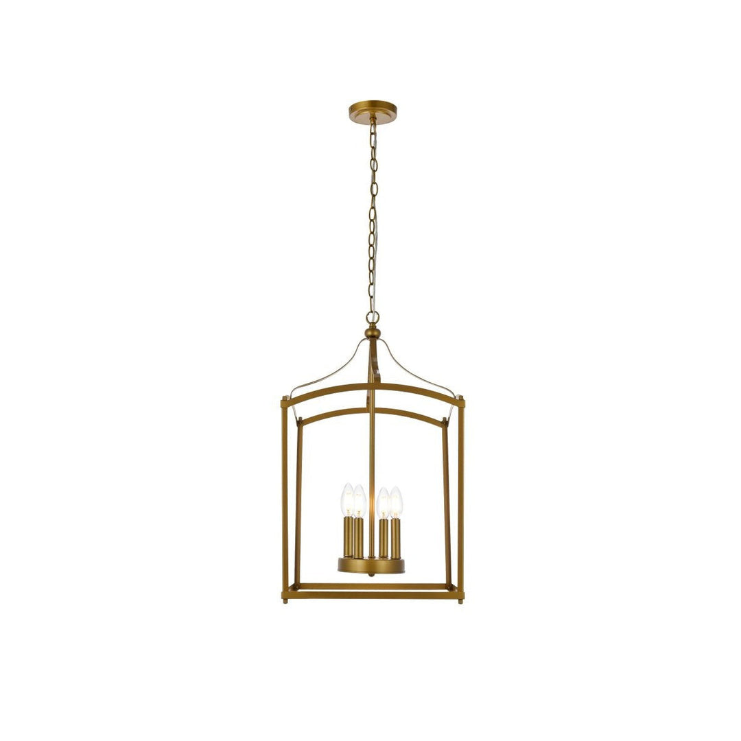 Elegant Janet LD7070D15BR Pendant Light - Brass