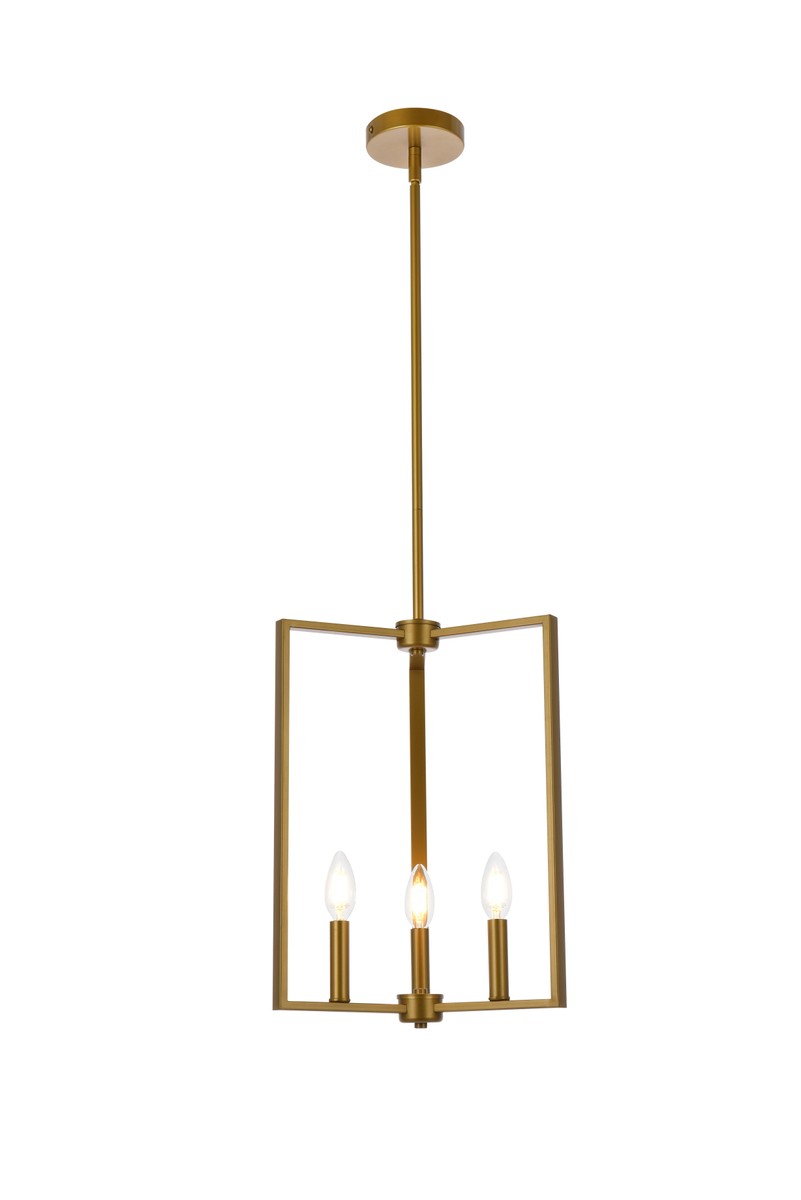 Elegant Vino LD7071D14BR Pendant Light - Brass