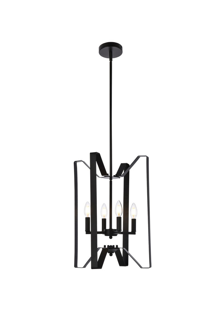 Elegant Hoffman LD7072D14BK Pendant Light - Black