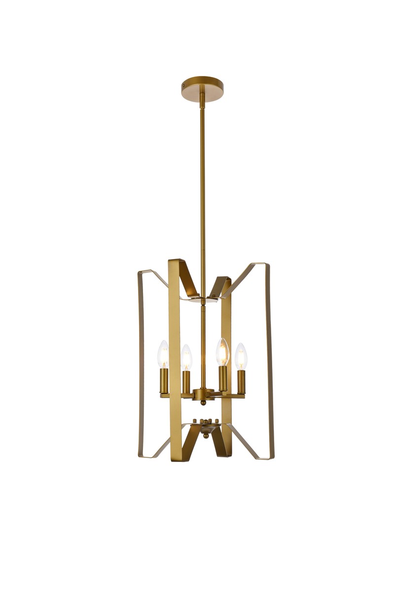 Elegant Hoffman LD7072D14BR Pendant Light - Brass