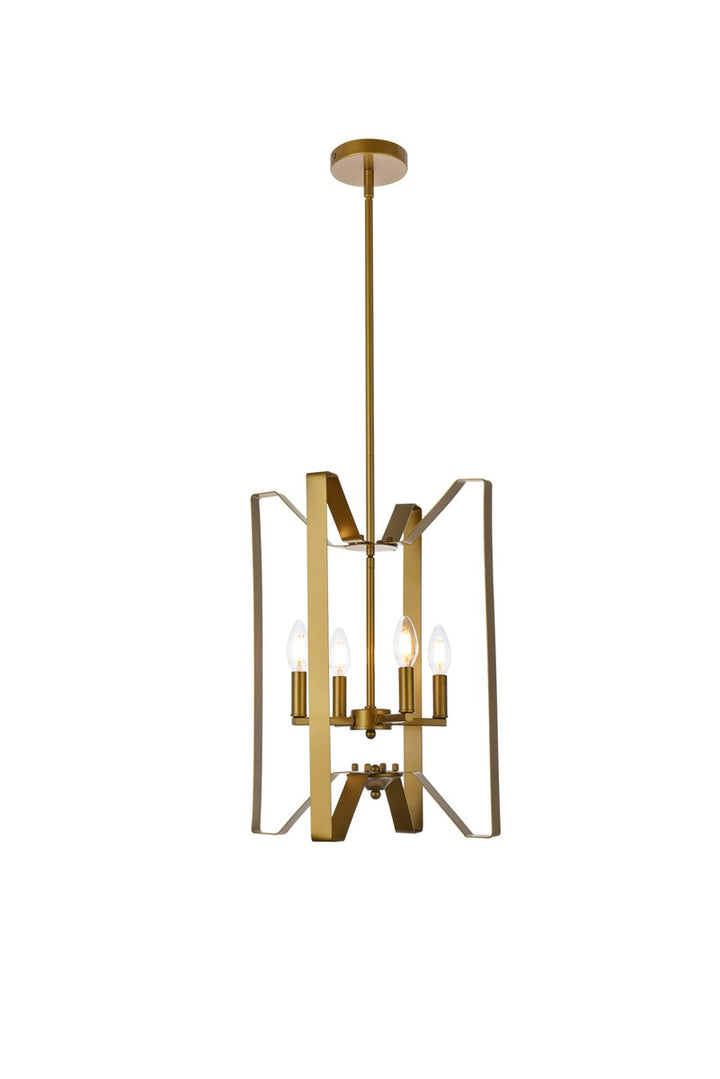 Elegant Hoffman LD7072D14BR Pendant Light - Brass