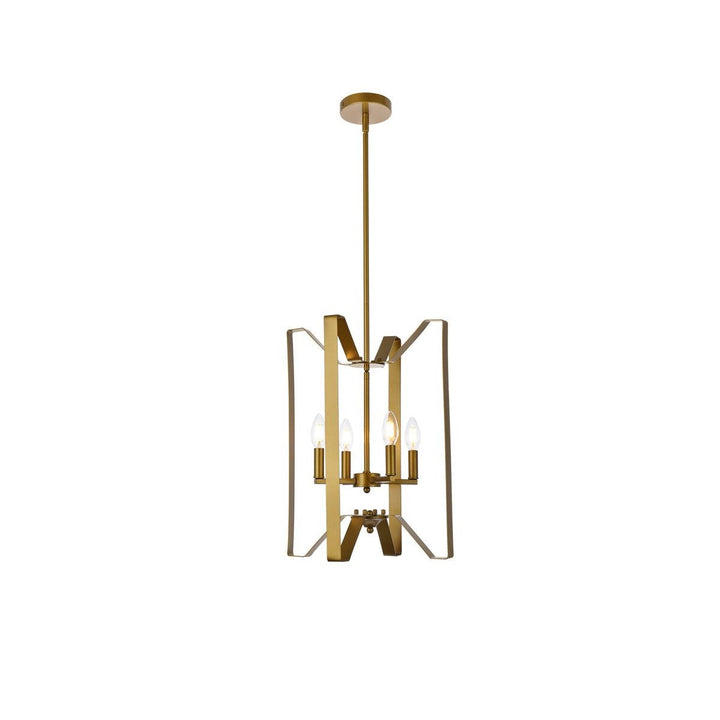 Elegant Hoffman LD7072D14BR Pendant Light - Brass