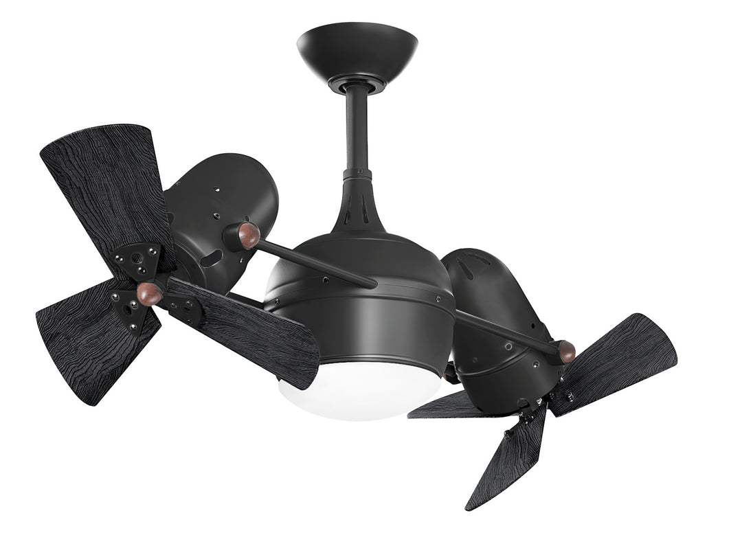 Matthews Fan Company Dagny DGLK-BK-WDBK Ceiling Fan 16 - Matte Black, Matte Black/