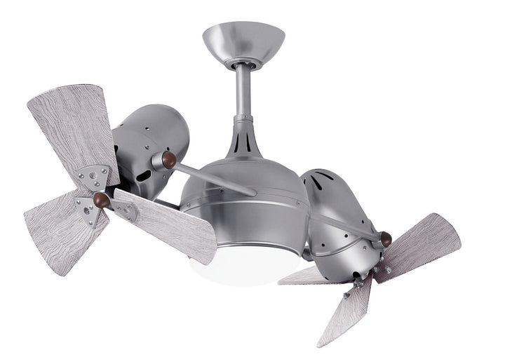 Matthews Fan Company Dagny DGLK-BN-WDBW Ceiling Fan 16 - Brushed Nickel, Barnwood Tone/