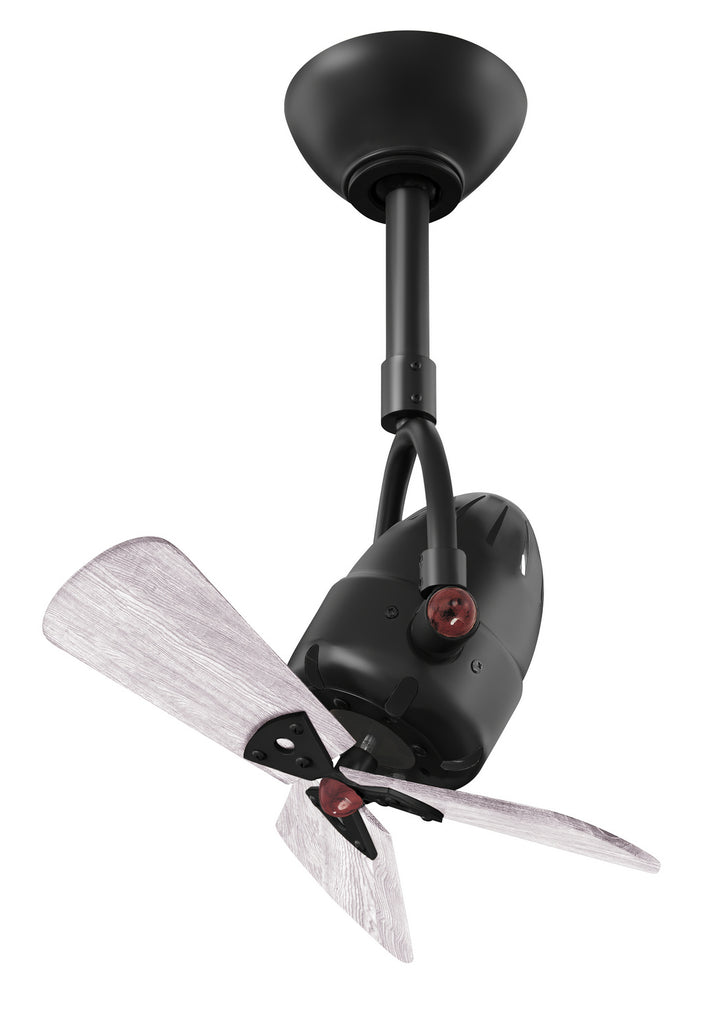 Matthews Fan Company Diane DI-BK-WDBW Ceiling Fan 16 - Matte Black, Barnwood Tone/