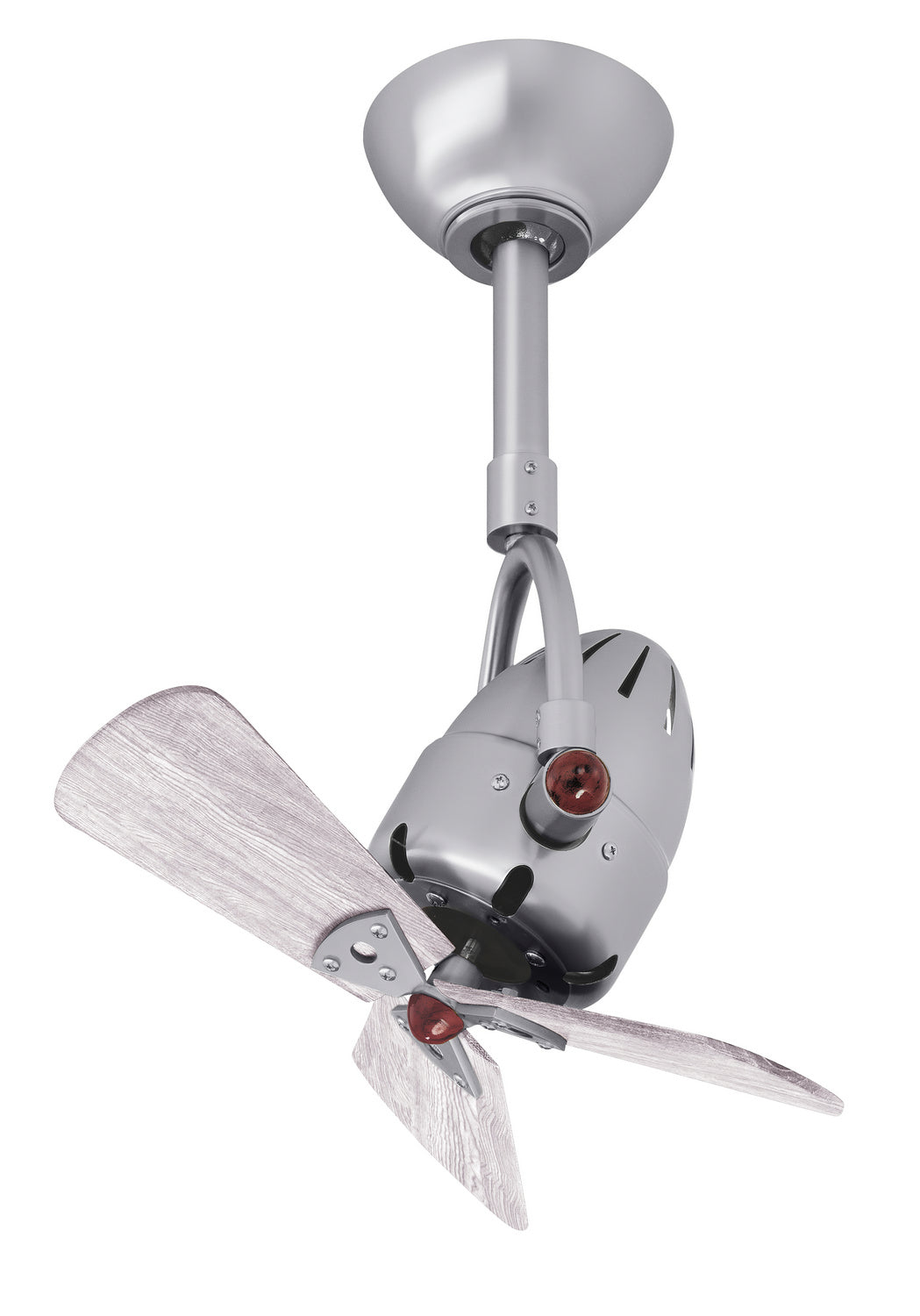 Matthews Fan Company Diane DI-BN-WDBW Ceiling Fan 16 - Brushed Nickel, Barnwood Tone/