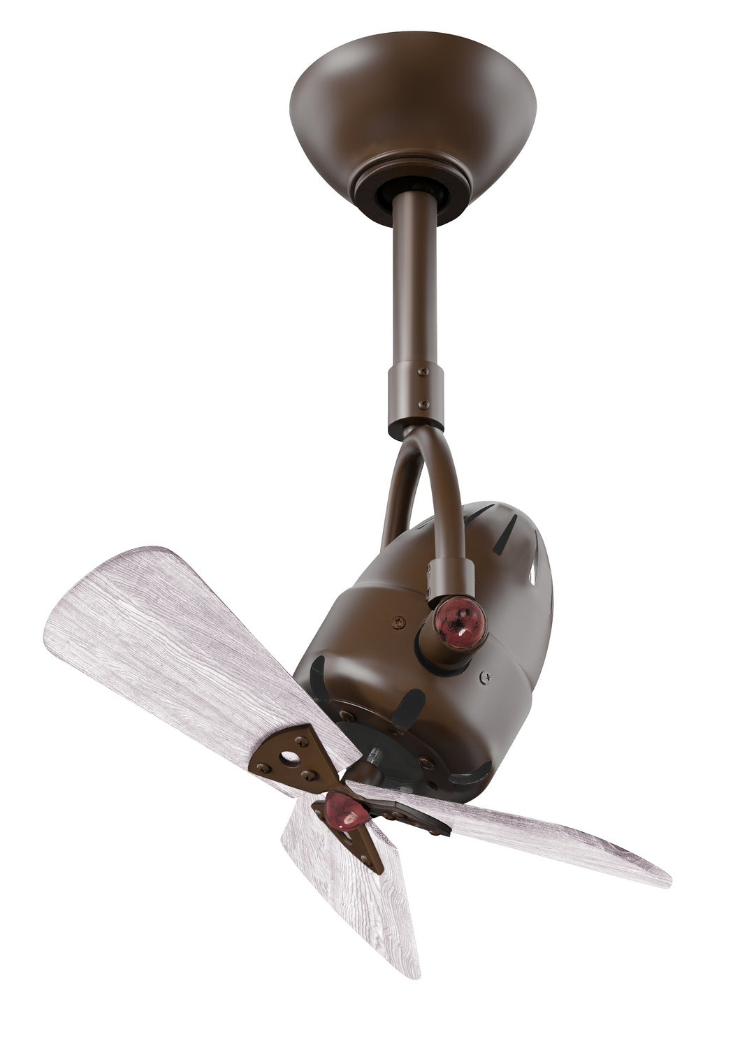 Matthews Fan Company Diane DI-TB-WDBW Ceiling Fan 16 - Textured Bronze, Barnwood Tone/