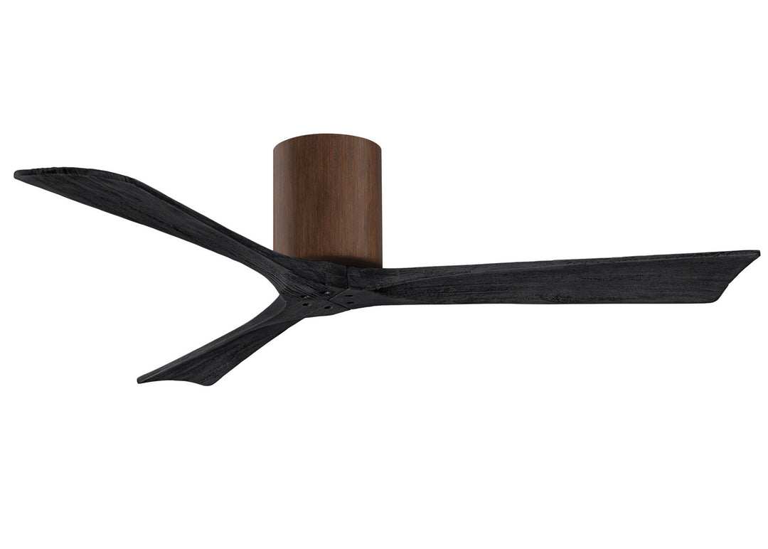 Matthews Fan Company Irene IR3H-WN-BK-52 Ceiling Fan 52 - Walnut, Matte Black/