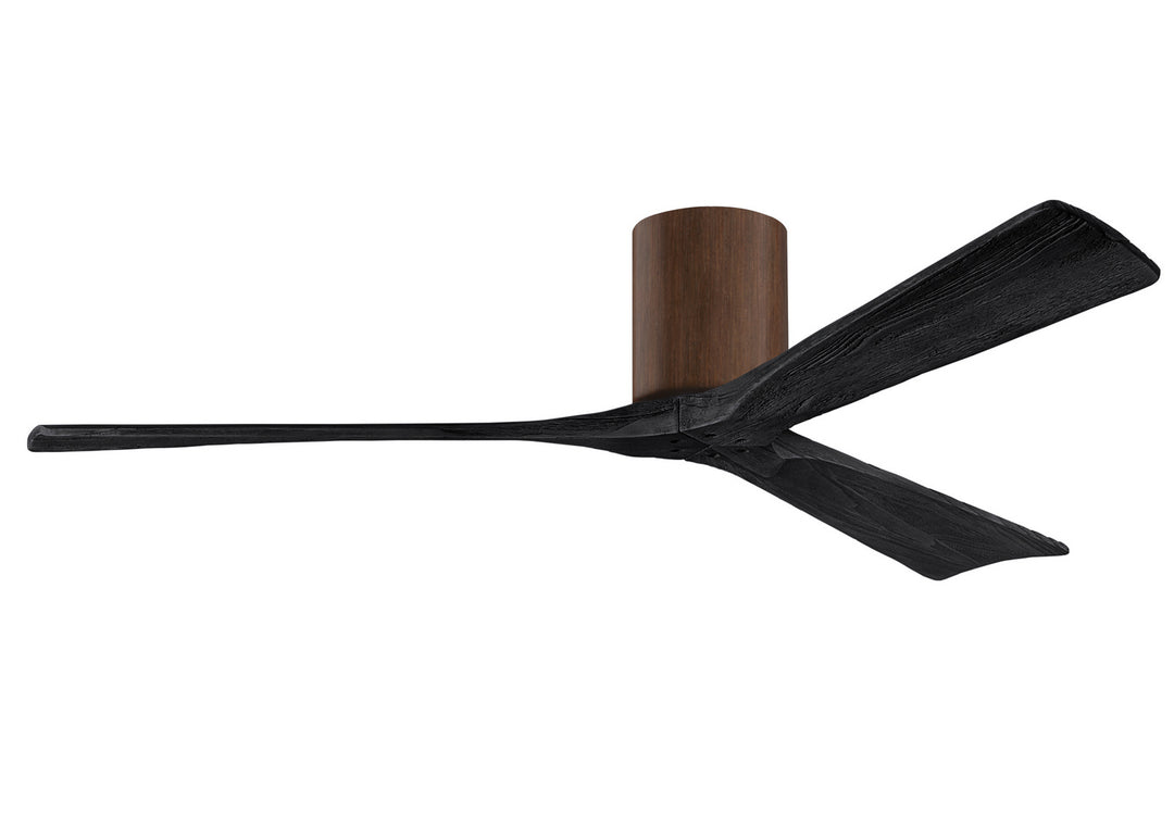 Matthews Fan Company Irene IR3H-WN-BK-60 Ceiling Fan 60 - Walnut, Matte Black/