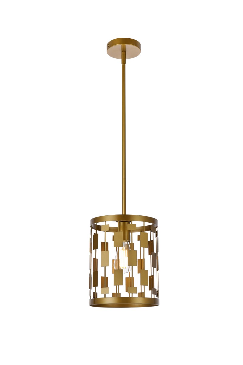 Elegant Levante LD7073D9BR Pendant Light - Brass