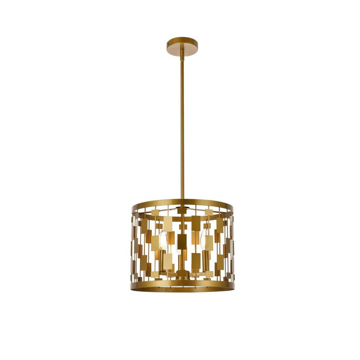 Elegant Levante LD7074D14BR Pendant Light - Brass