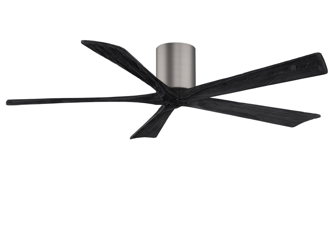 Matthews Fan Company Irene IR5H-BP-BK-60 Ceiling Fan - Brushed Pewter, Matte Black/