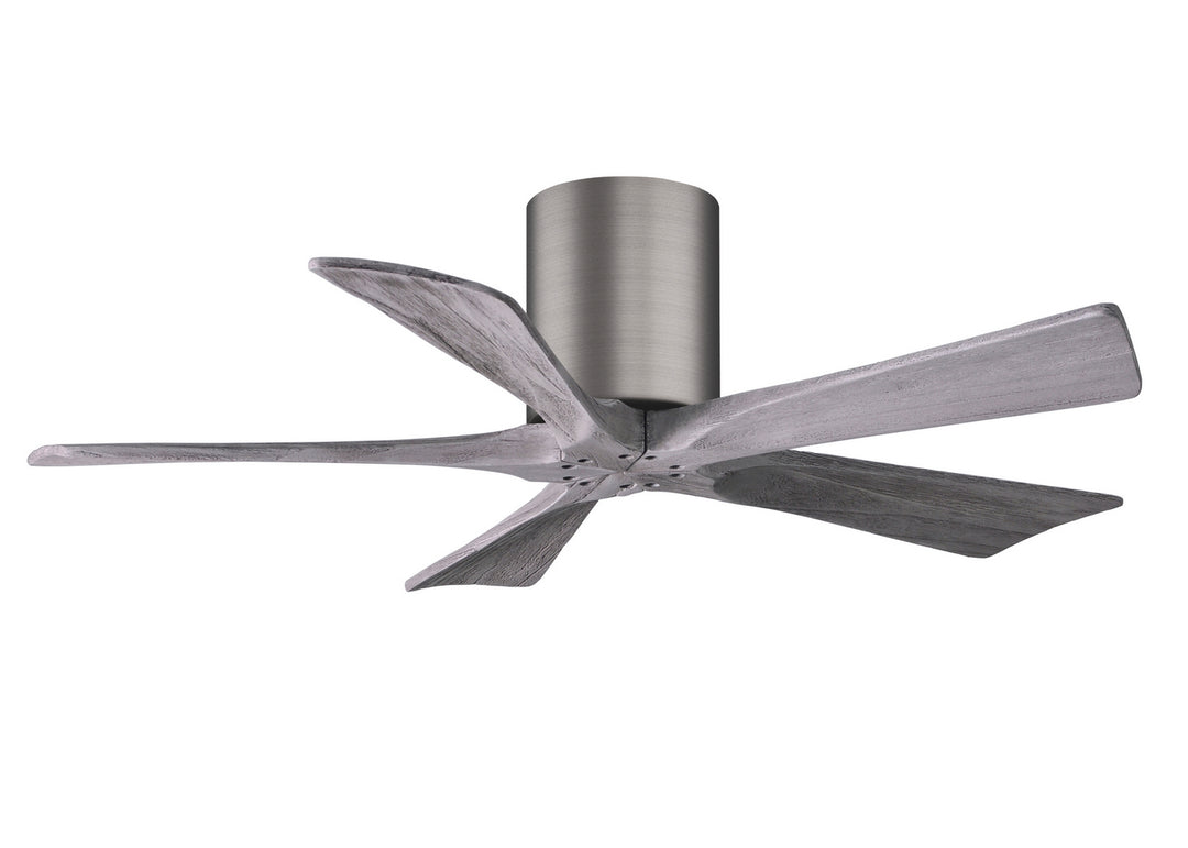 Matthews Fan Company Irene IR5H-BP-BW-42 Ceiling Fan - Brushed Pewter, Barnwood Tone/