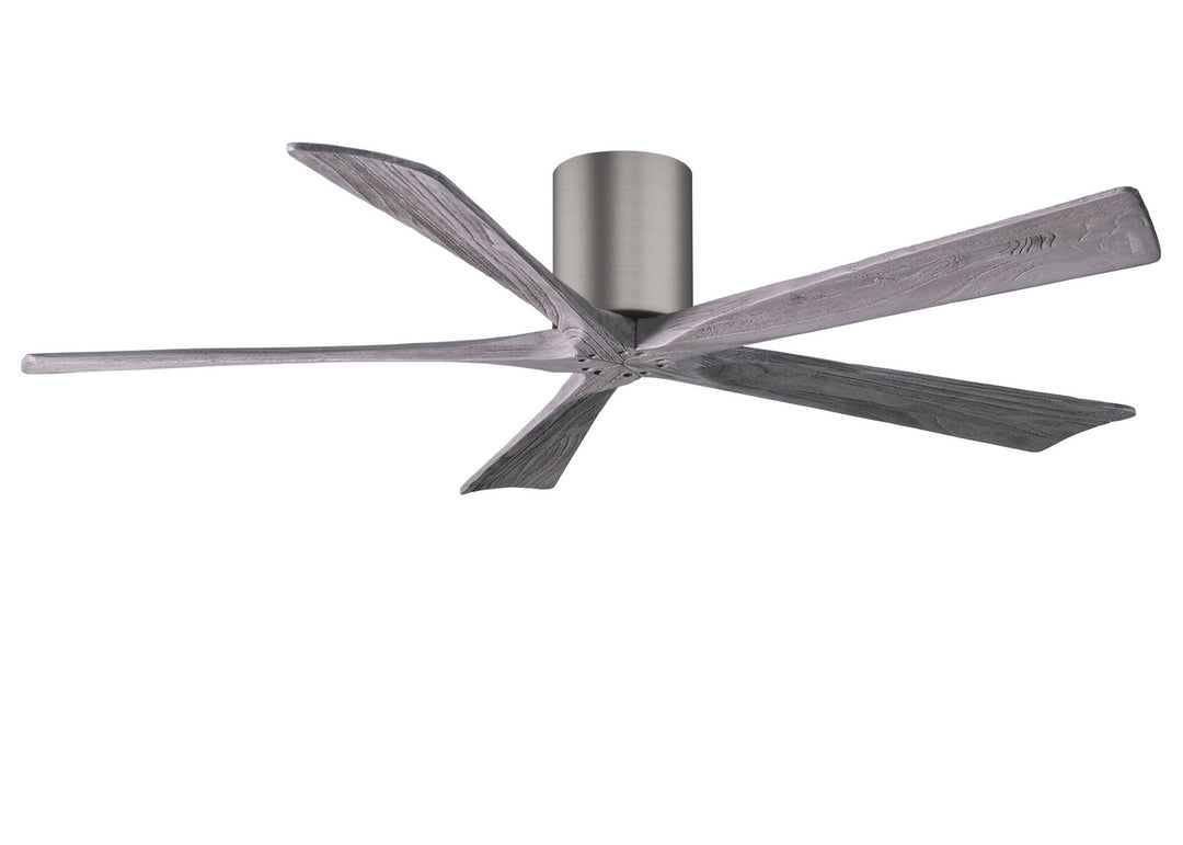 Matthews Fan Company Irene IR5H-BP-BW-60 Ceiling Fan - Brushed Pewter, Barnwood Tone/
