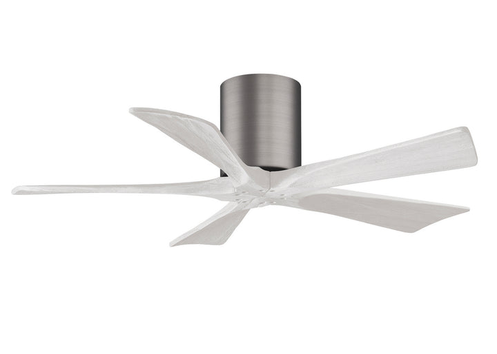 Matthews Fan Company Irene IR5H-BP-MWH-42 Ceiling Fan - Brushed Pewter, Matte White/