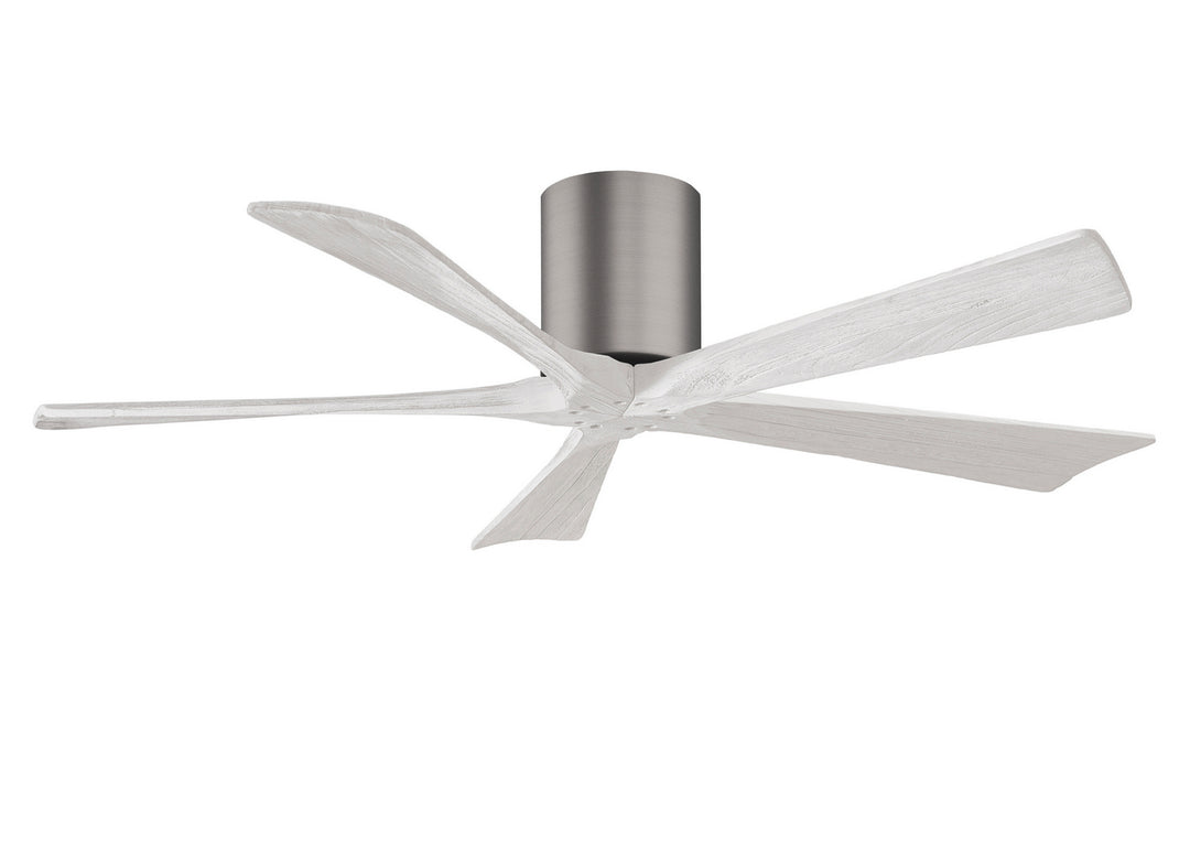 Matthews Fan Company Irene IR5H-BP-MWH-52 Ceiling Fan - Brushed Pewter, Matte White/