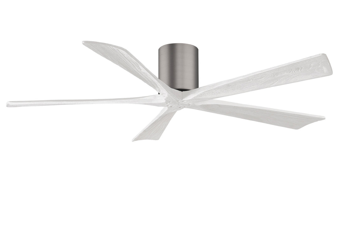 Matthews Fan Company Irene IR5H-BP-MWH-60 Ceiling Fan - Brushed Pewter, Matte White/