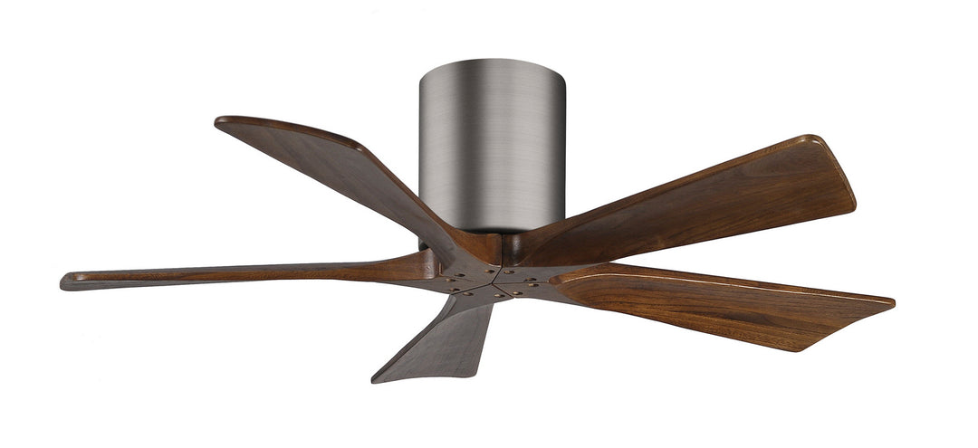 Matthews Fan Company Irene IR5H-BP-WA-42 Ceiling Fan - Brushed Pewter, Walnut/