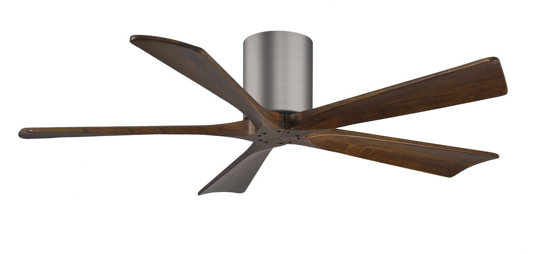 Matthews Fan Company Irene IR5H-BP-WA-52 Ceiling Fan - Brushed Pewter, Walnut/