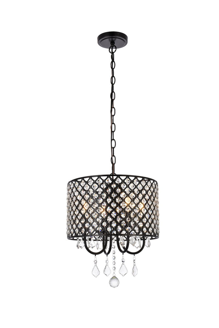 Elegant Elise LD711D14BK Pendant Light - Black