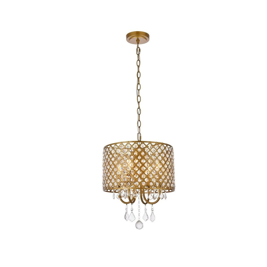 Elegant Elise LD711D14BR Pendant Light - Brass