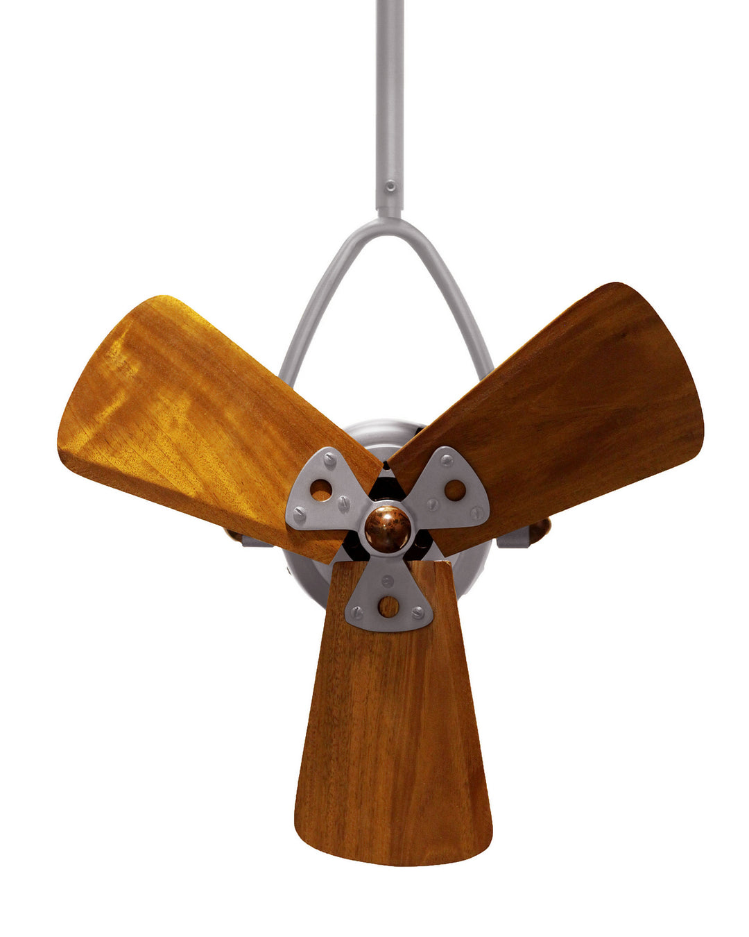 Matthews Fan Company Jarold Direcional JD-BN-WD Ceiling Fan 16 - Brushed Nickel, Mahogany/