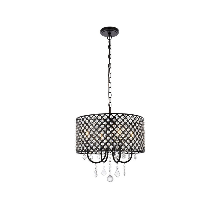 Elegant Elise LD711D17BK Pendant Light - Black