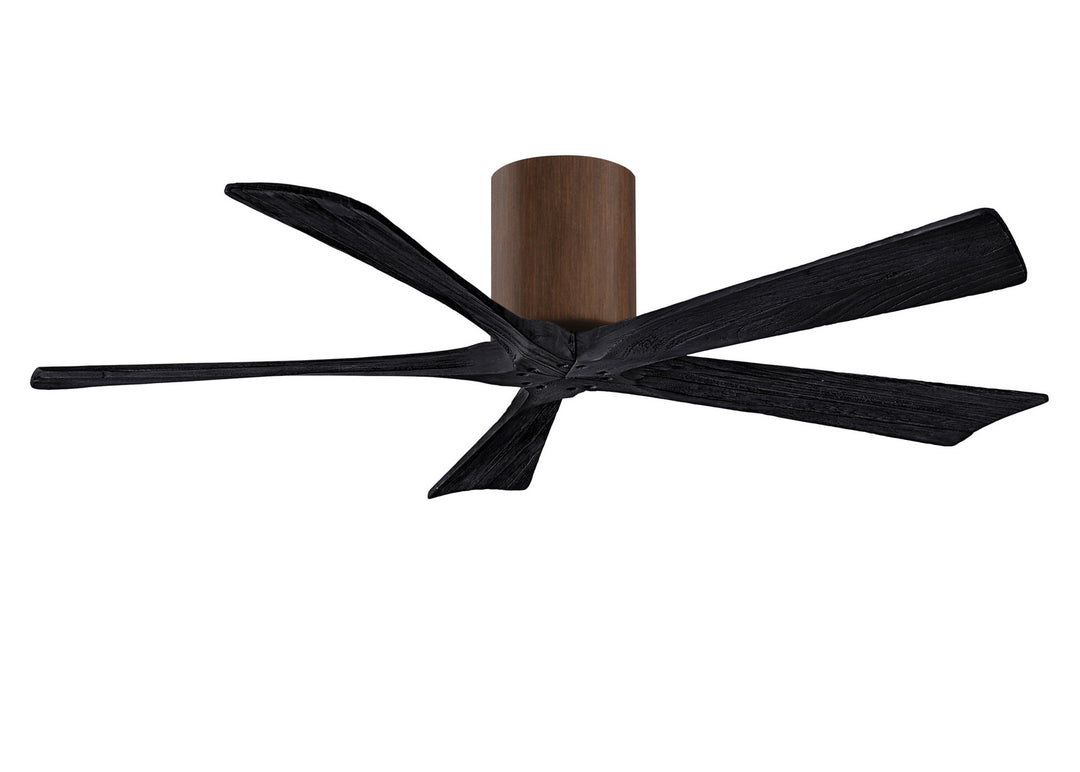 Matthews Fan Company Irene IR5H-WN-BK-52 Ceiling Fan 52 - Walnut tone, Matte Black/