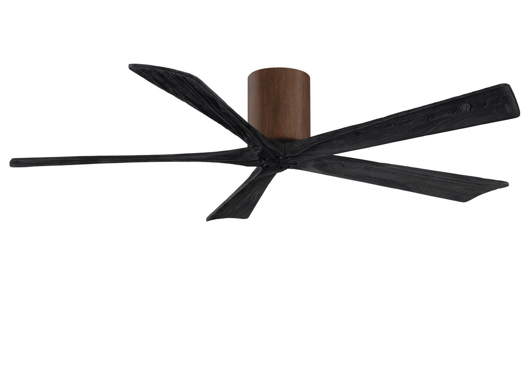 Matthews Fan Company Irene IR5H-WN-BK-60 Ceiling Fan 60 - Walnut tone, Matte Black/