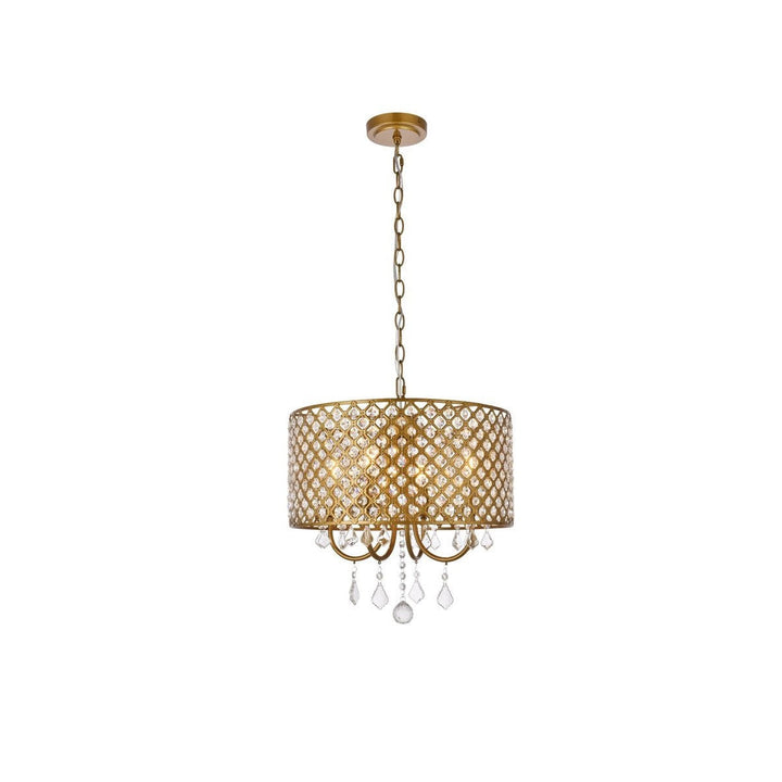 Elegant Elise LD711D17BR Pendant Light - Brass