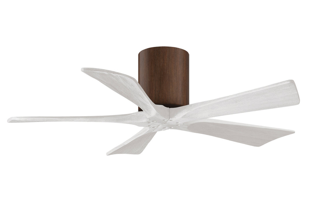 Matthews Fan Company Irene IR5H-WN-MWH-42 Ceiling Fan 42 - Walnut tone, Matte White/