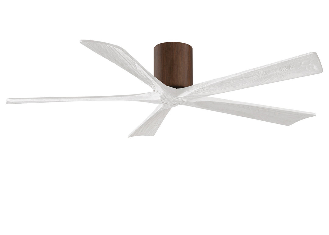 Matthews Fan Company Irene IR5H-WN-MWH-60 Ceiling Fan 60 - Walnut tone, Matte White/