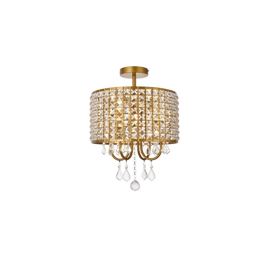 Elegant Elise LD712F14BR Ceiling Light - Brass