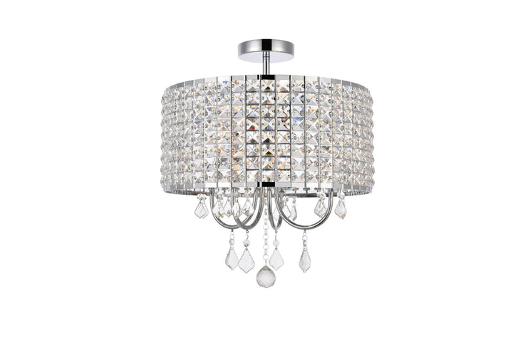 Elegant Elise LD712F17C Ceiling Light - Chrome