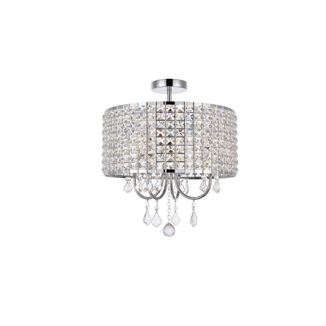 Elegant Elise LD712F17C Ceiling Light - Chrome