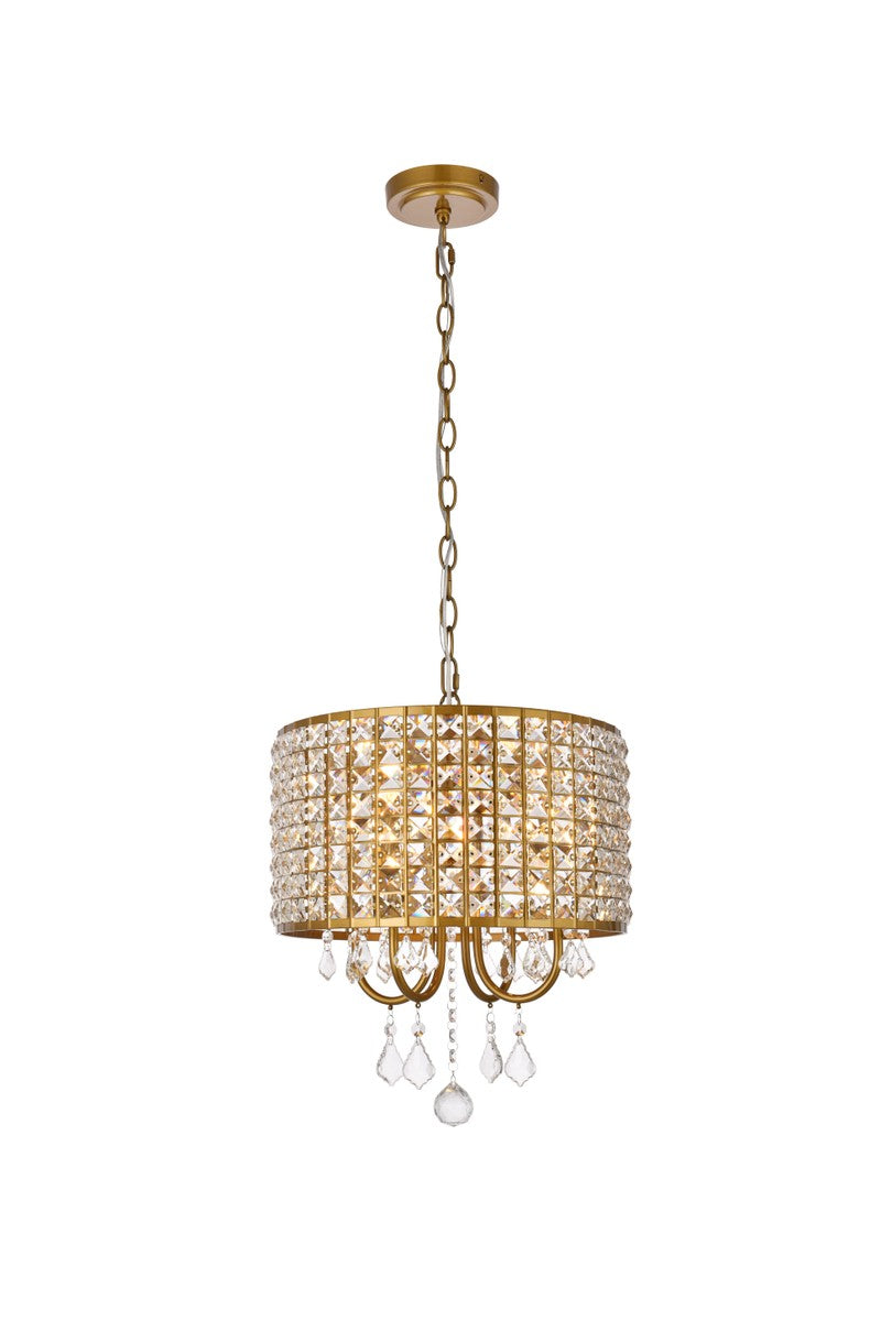 Elegant Elise LD713D14BR Pendant Light - Brass