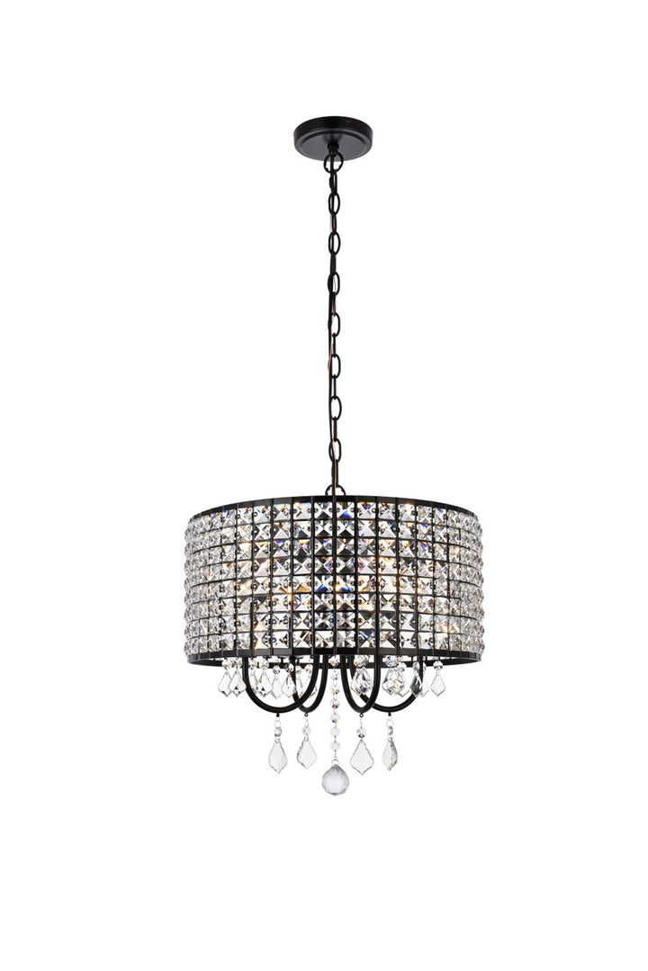 Elegant Elise LD713D17BK Pendant Light - Black